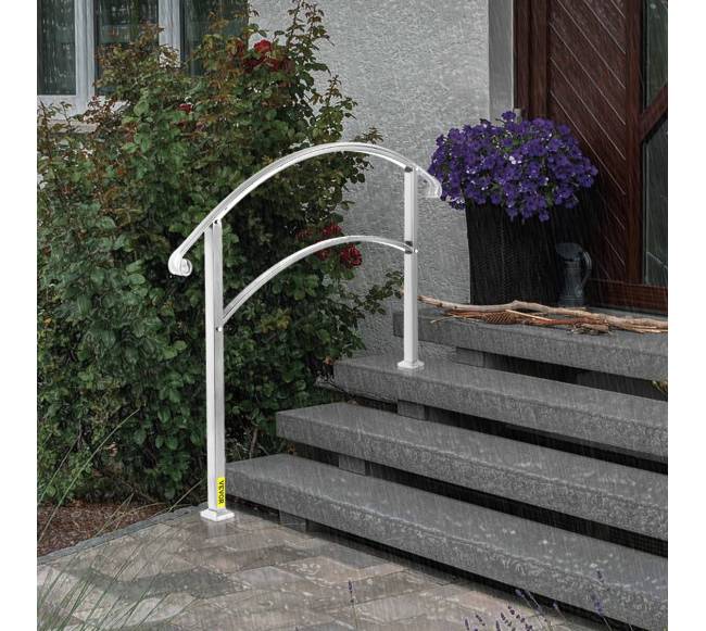 3 laiptų lauko turėklai baltos spalvos7