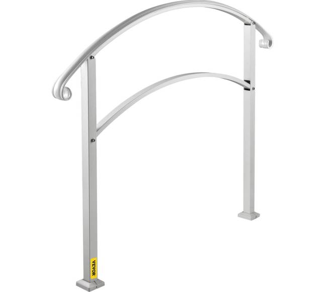 3 laiptų lauko turėklai baltos spalvos9