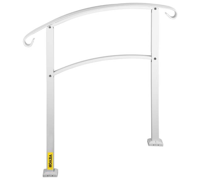 3 laiptų lauko turėklai baltos spalvos10