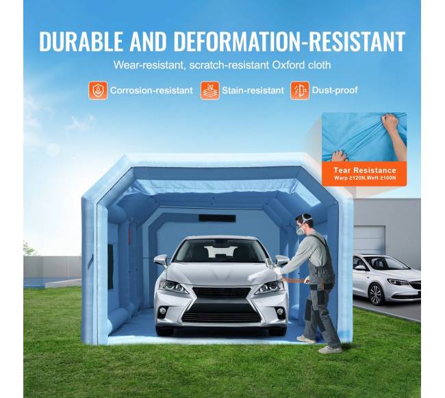 Pripučiamas dažymo stendas 8.5x4.8x3.3 m3