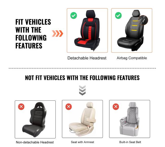 Universalūs automobilių sėdynių užvalkalai, 6 vnt.5