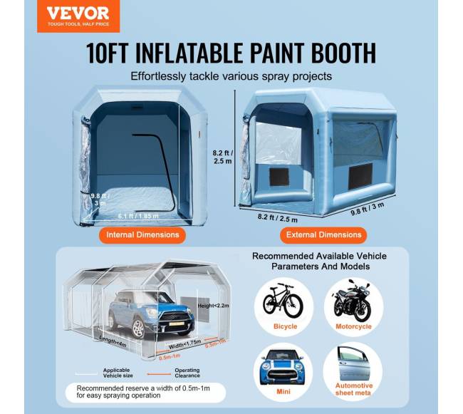 Pripučiama dažymo kabina su pūstuvu ir filtru1