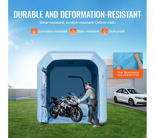 Pripučiama dažymo kabina su pūstuvu ir filtru3