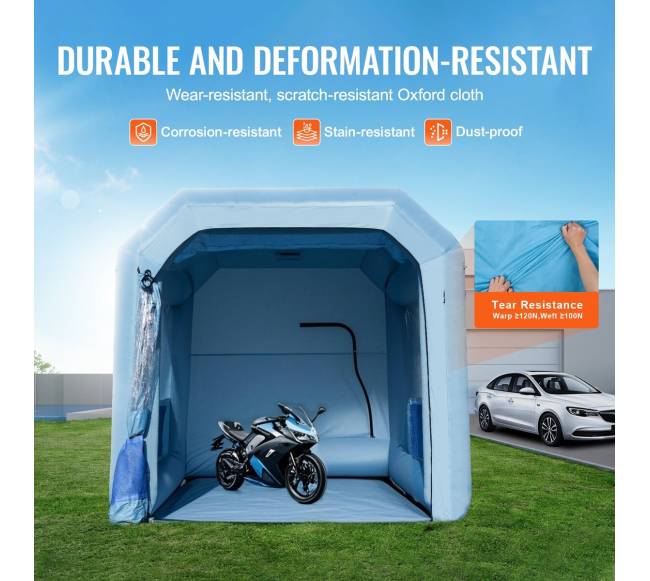 Pripučiama dažymo kamera, 4 m x 3 m3