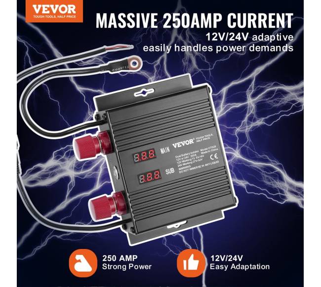Išmanusis dvigubas akumuliatoriaus izoliatorius1