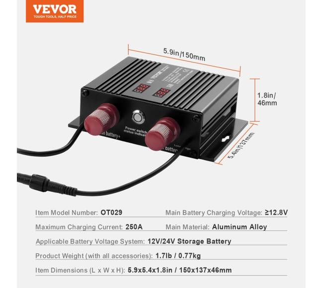 Išmanusis dvigubas akumuliatoriaus izoliatorius6
