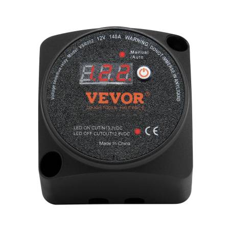 Dualus akumuliatorių relės rinkinys 12V 140A0