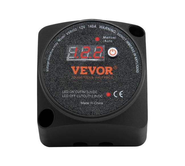 Dualus akumuliatorių relės rinkinys 12V 140A10