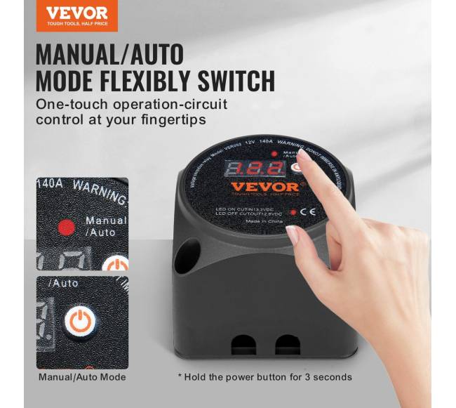 Baterijų izoliatorius su įtampos jutikliu 12V1