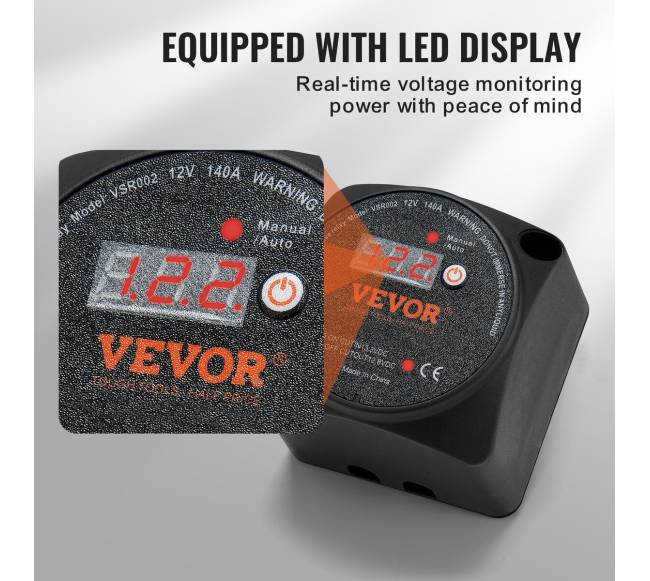 Baterijų izoliatorius su įtampos jutikliu 12V2