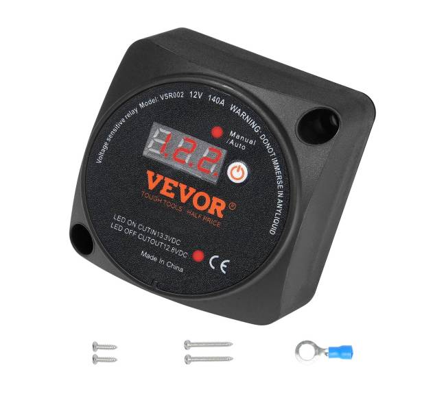 Baterijų izoliatorius su įtampos jutikliu 12V8