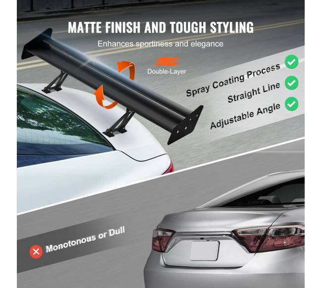 Universalus galinis spoileris GT stiliaus 53,4 cm3