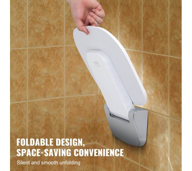 Sulenkiama dušo sėdynė 34.5cm x 32.5cm sieninė3