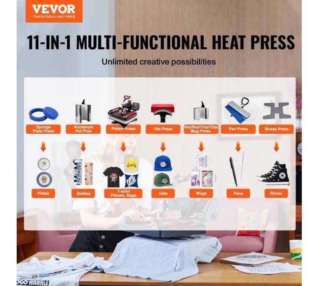 Šilumos presas 28 x 38 cm, 11 viename rinkinys1