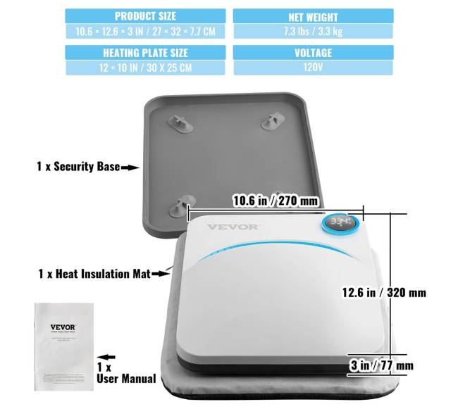Šilumos presas 30 x 25 cm sublimacijai6