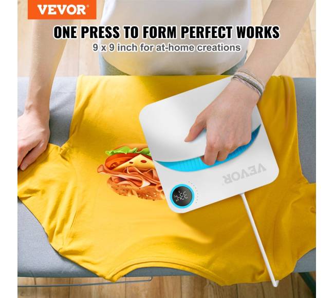 Šiluminis presas 9 x 9 colių sublimaciniams marškinėliams1