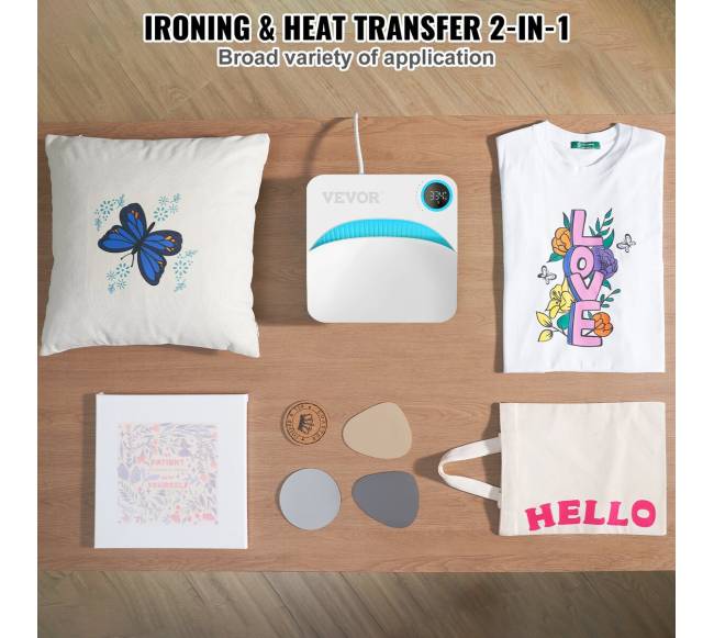 Šiluminis presas 9 x 9 colių sublimaciniams marškinėliams2