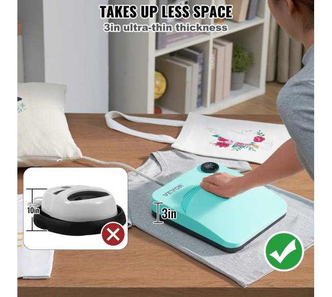 Nešiojama šilumos presė sublimaciniams marškinėliams5