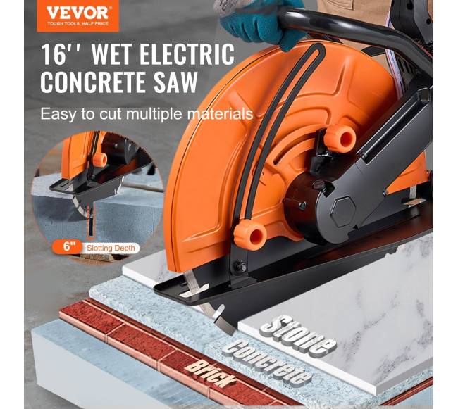 16 colių elektrinis betono pjūklas su vandens siurbliu1