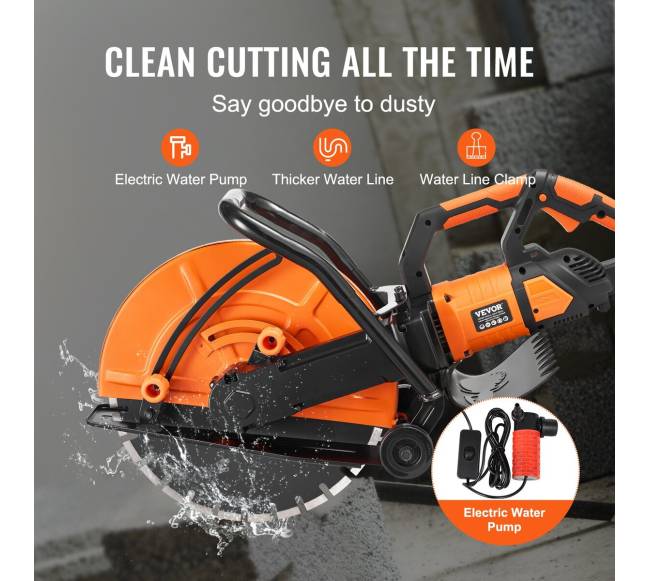 16 colių elektrinis betono pjūklas su vandens siurbliu2
