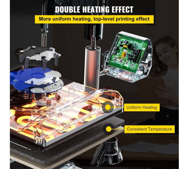 15x15 cm tekstilės sublimacinė presavimo mašina1