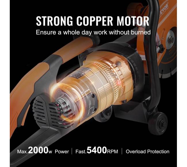 Elektrinis betono pjūklas su vandens pompa ir geležte3