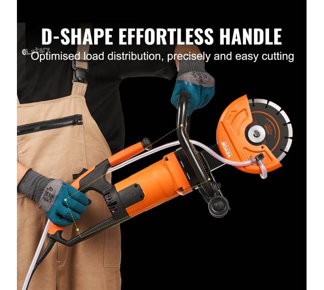 Elektrinis betono pjūklas su vandens pompa ir geležte5