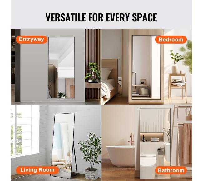 Viso ilgio grindų veidrodis su atrama5