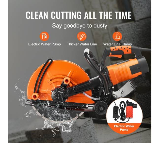 14 colių elektrinis betono pjūklas su vandens pompa2