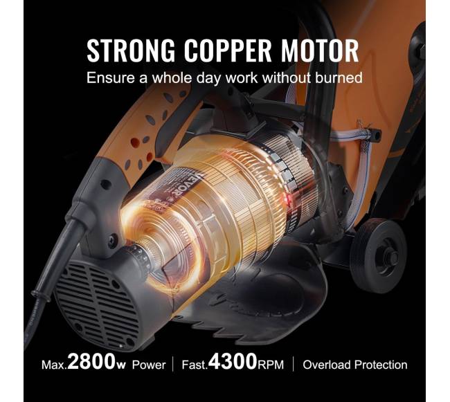 14 colių elektrinis betono pjūklas su vandens pompa3