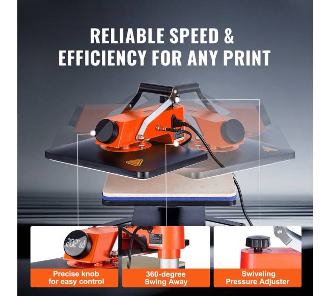 Šilumos spaudimo įrenginys 12x15 cm 8in13