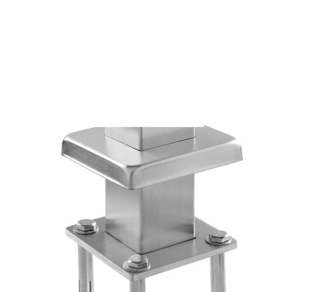 Turėklų stulpas su kampu 300