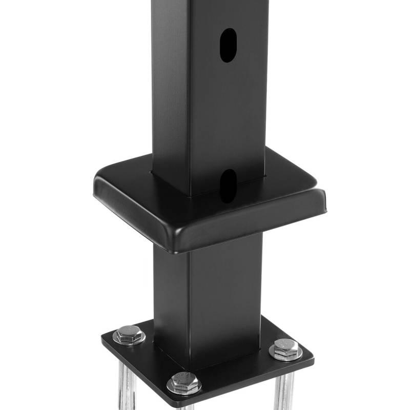 juodas kabelių turėklų stulpas laiptams0