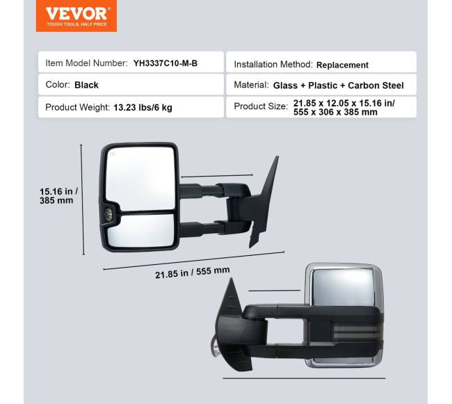 Elektriniai šildomi vilkimo veidrodėliai Chevrolet6