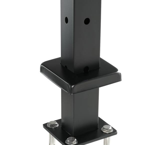 Laiptų turėklų kampinis stulpas 107x2.5x5 cm juodas8