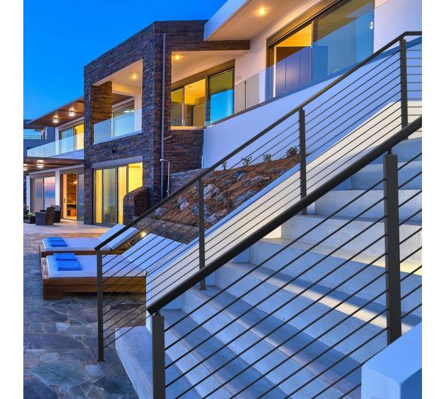 Laiptų turėklų stulpas, juodas7