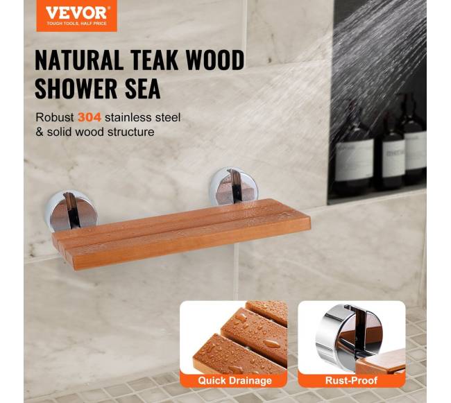 Sulankstoma tikmedžio dušo kėdutė 51 x 33 cm1