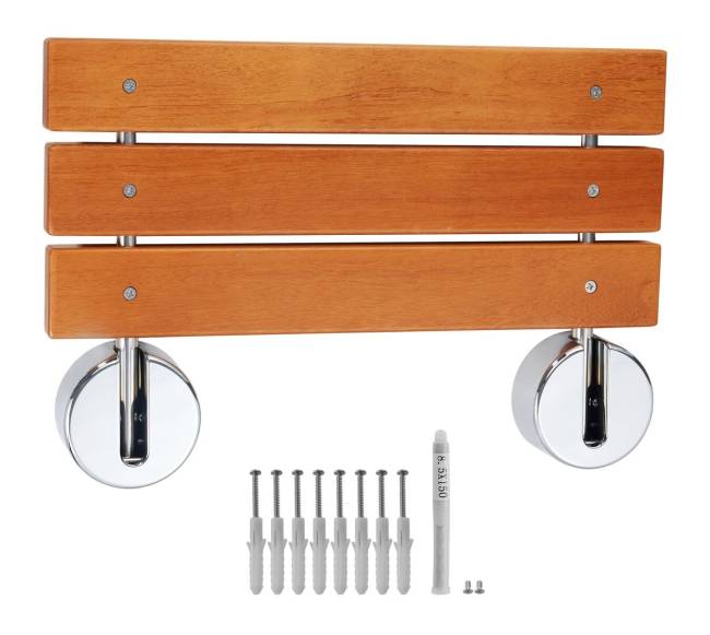 Sulankstoma tikmedžio dušo kėdutė 51 x 33 cm8