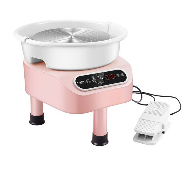 Keramikos žiedimo ratas 350W rožinis0