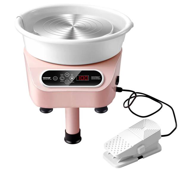 Keramikos žiedimo ratas 350W rožinis9