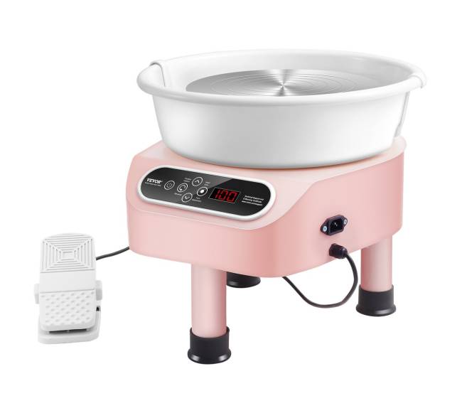 Keramikos žiedimo ratas 350W rožinis10