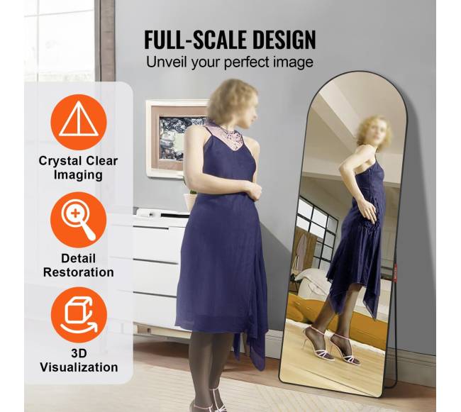 Didelis veidrodinis arkinis veidrodis 165x55 cm2