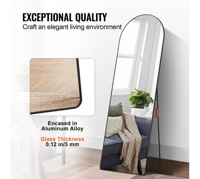 Didelis veidrodinis arkinis veidrodis 165x55 cm3