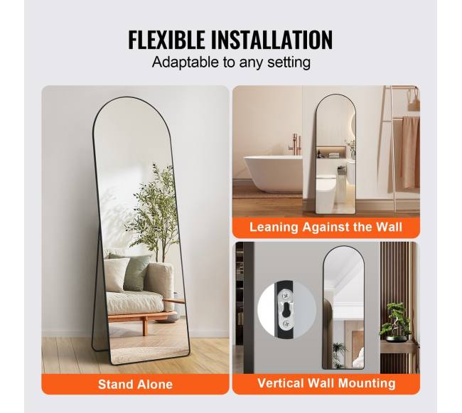 Didelis veidrodinis arkinis veidrodis 165x55 cm4