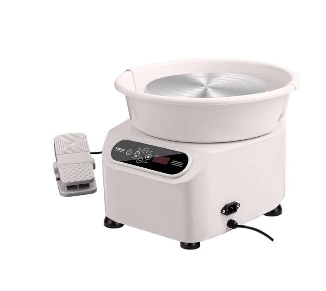 10 colių keramikos žiedimo ratas su pėdalais8