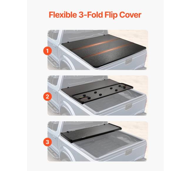 Tri-fold dangtis Toyota Tacoma 2016-20232