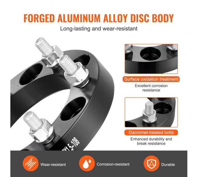 Ratų tarpiklių 6x5.5 colių komplektas 4 vnt.4