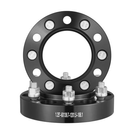 Ratų tarpiklis 31.75mm 6 tvirtinimo juodas0