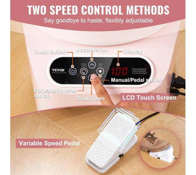 Keramikos žiedimo ratas 28 cm rožinis3