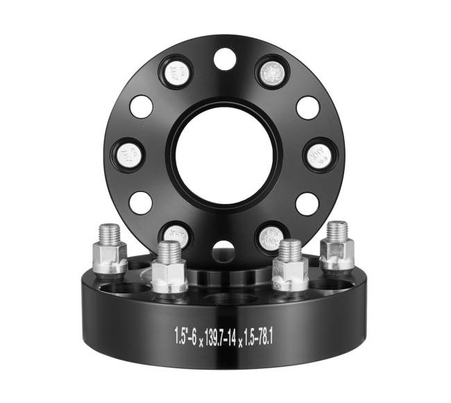 Ratų tarpikliai 38 mm, 6 varžtai, 4 vnt. juodi0